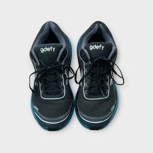 Gdefy Black and Blue Sneakers Sz13